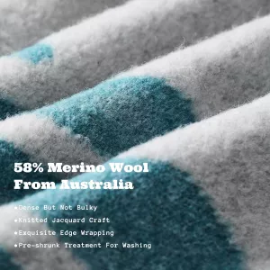 Vlněná, luxusní merino deka ACUSHLA 160x200cm, varianty: