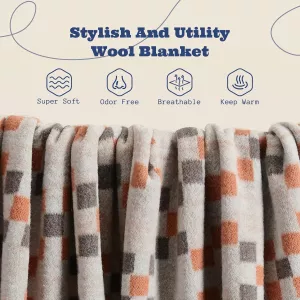 Vlněná, luxusní merino deka ACUSHLA 160x200cm, varianty: