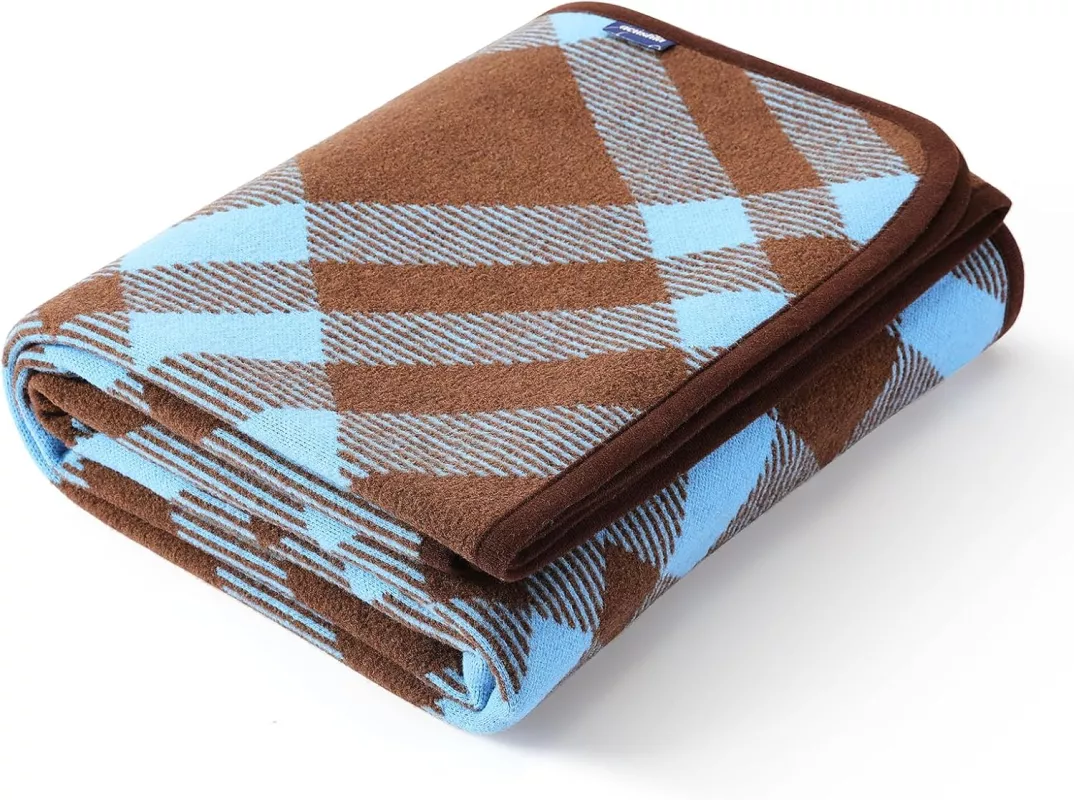 Vlněná, luxusní merino deka ACUSHLA 160x200cm, varianty: - Skotský károvaný vzor modrý Vlněná, luxusní merino deka ACUSHLA 160x200cm, varianty: - Skotský károvaný vzor modrý