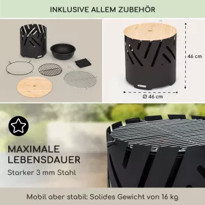 Zahradní gril Blumfeldt Crown 3 v 1, varianty: