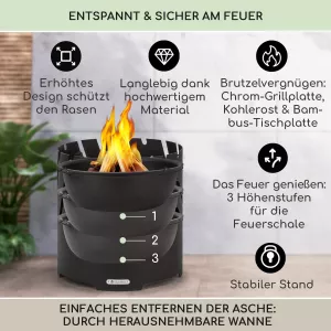 Zahradní gril Blumfeldt Crown 3 v 1, varianty: