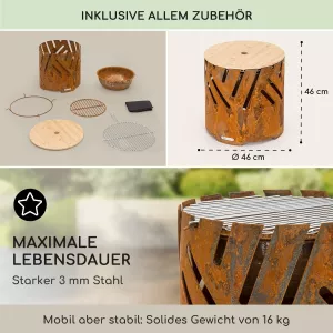 Zahradní gril Blumfeldt Crown 3 v 1, varianty:
